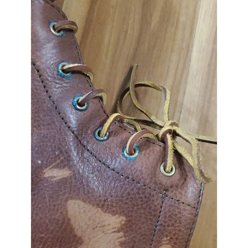 Polo Ralph Lauren Rodway Classic Ranger Brown Leather Boots Mens Size US 11 D